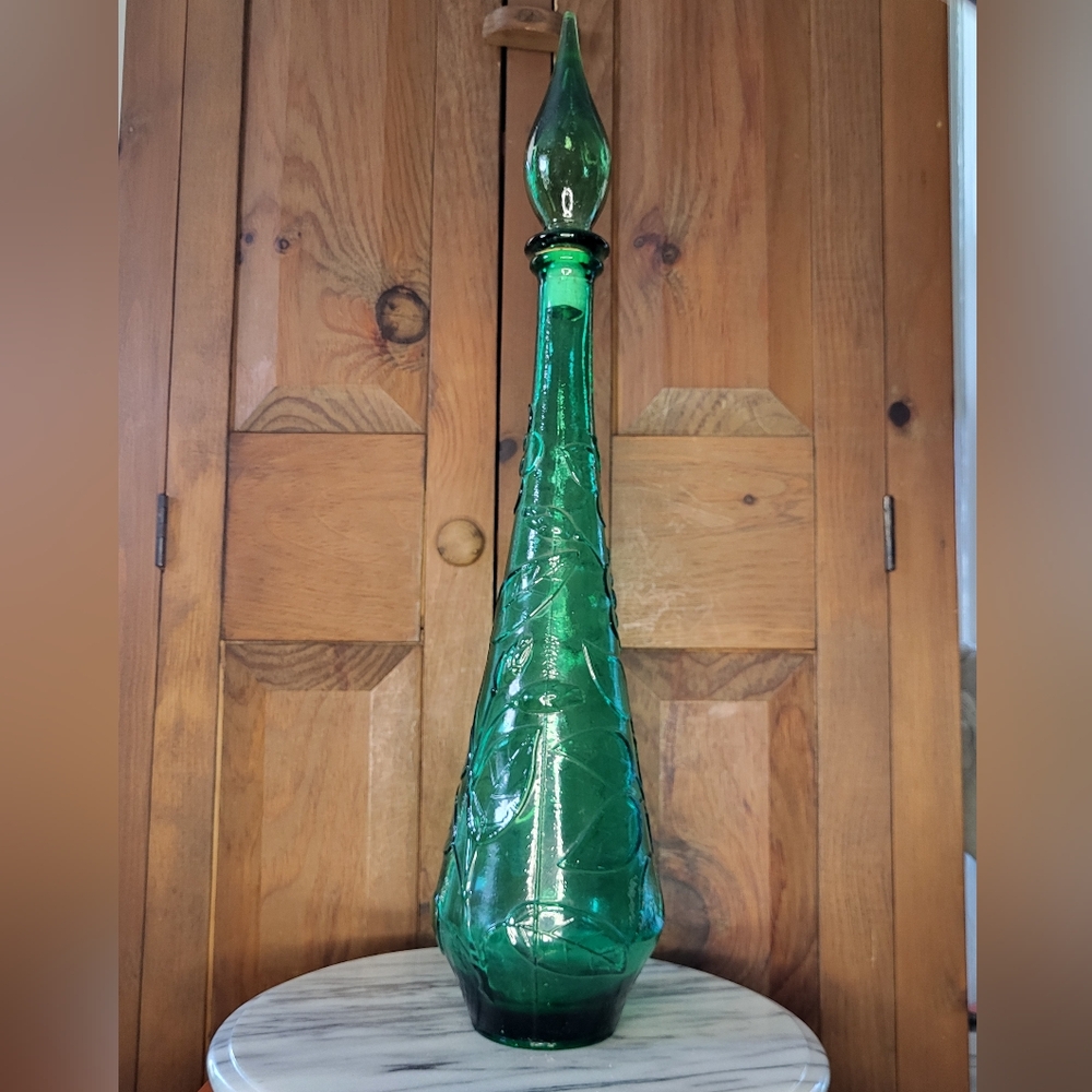Empoli Green Glass Bottle